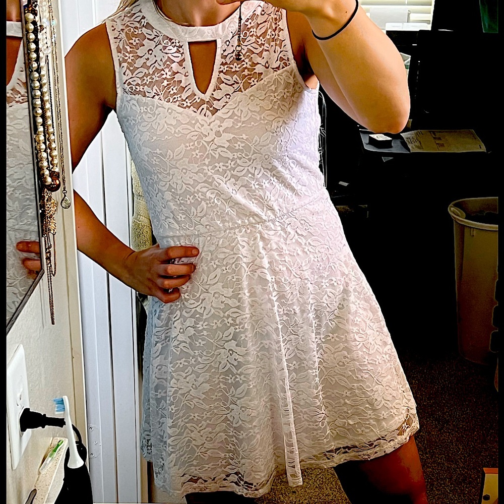 White spring dress